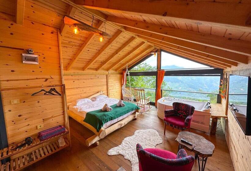 キングサイズベッドのデラックスルーム, Organic Village Bungalow