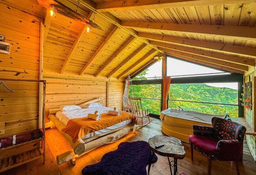 キングサイズベッドのデラックスルーム, Organic Village Bungalow