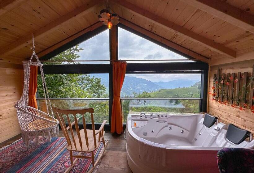 キングサイズベッドのデラックスルーム, Organic Village Bungalow