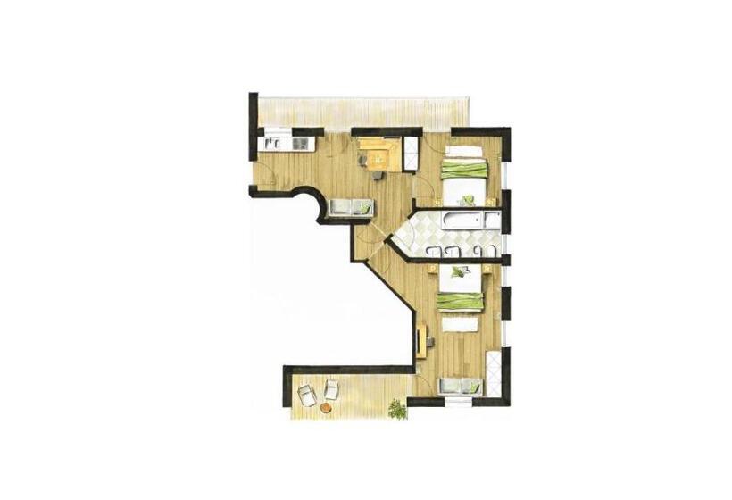 Семейный Номер Вид на Горы, Apfelhotel Torgglerhof