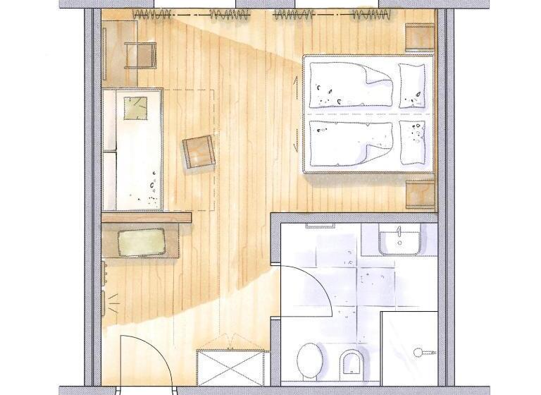 4인용 스탠다드 룸, Bad Salomonsbrunn