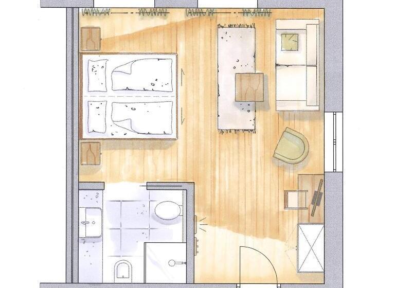 4인용 스탠다드 룸, Bad Salomonsbrunn