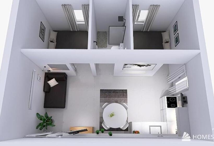 بنجلو قياسى مطلّ علي الحديقة, Croissant De Lune