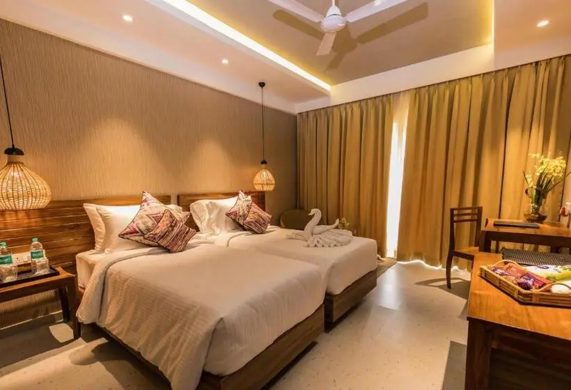バルコニー付きデラックスルーム, Swosti Chilika Resort