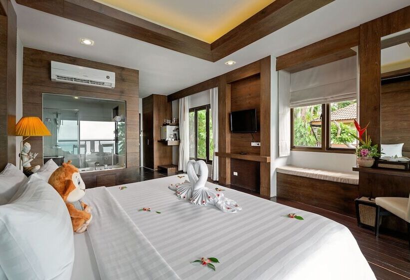 디럭스 룸 바다 전망, Secret Cliff Resort & Restaurant   Sha Plus