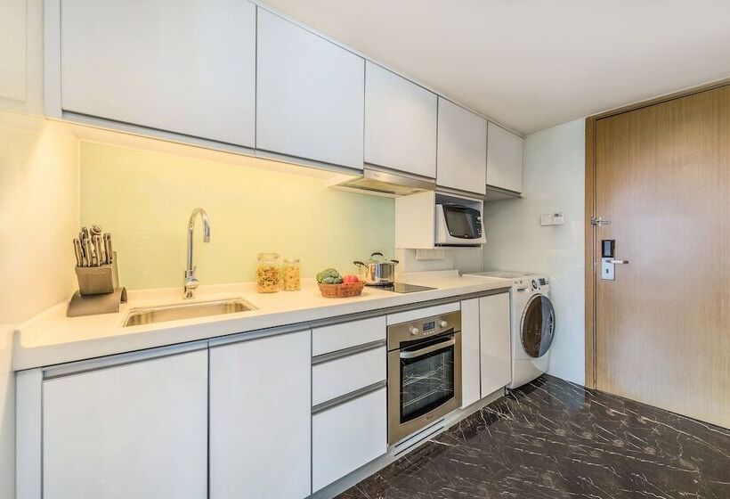 带1个卧室的高级公寓, Somerset Riverview Chengdu