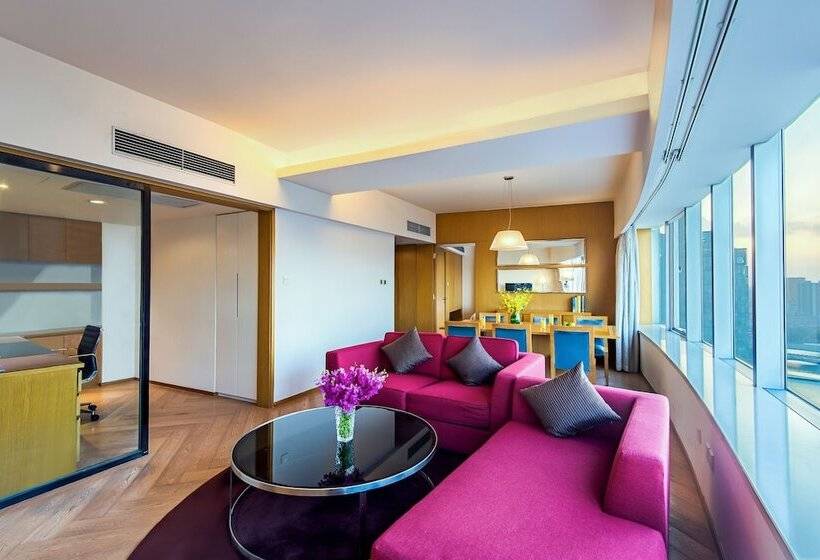 两卧行政公寓, Somerset Riverview Chengdu