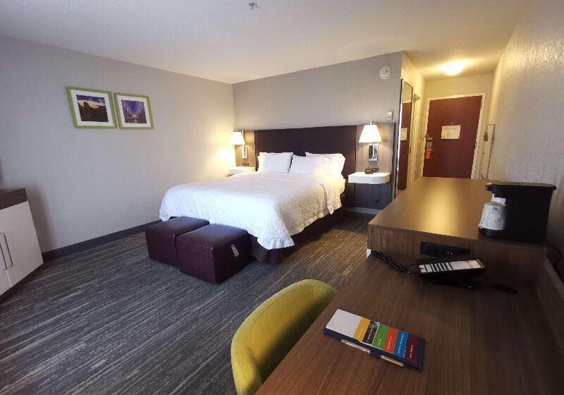 キングサイズベッドのスタンダードルーム, Hampton Inn & Suites Colorado Springs/air Force Academy