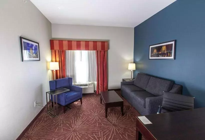 キングサイズベッドのデラックスルーム, La Quinta By Wyndham Houston East At Normandy