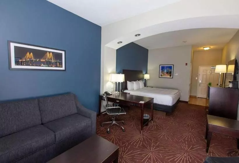 キングサイズベッドのデラックスルーム, La Quinta By Wyndham Houston East At Normandy