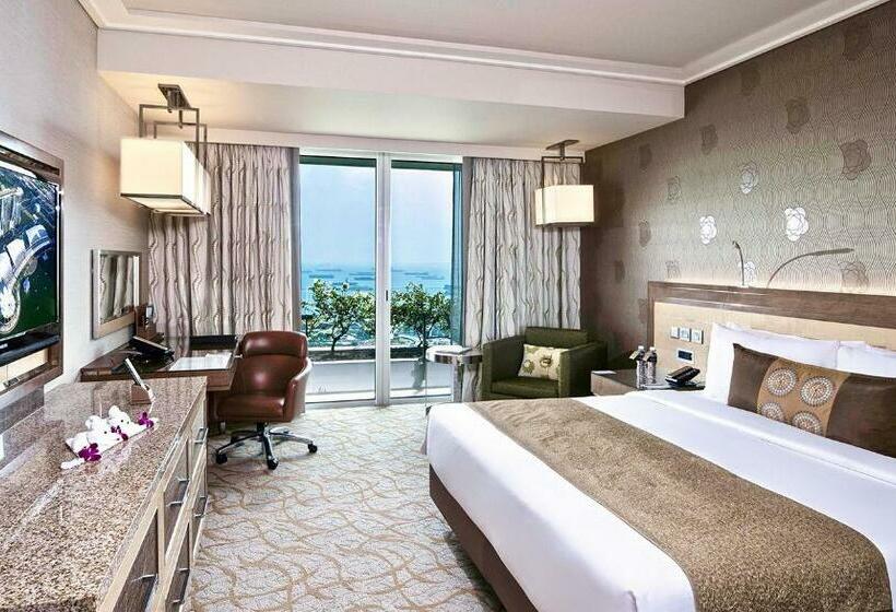 اتاق دلوکس با تخت کینگ و چشم‌انداز, Marina Bay Sands