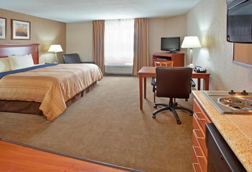 キングサイドベッドのスタンダードワンルーム, Candlewood Suites Elgin – Northwest Chicago, An Ihg