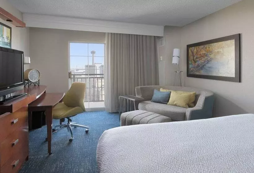 اتاق استاندارد با تخت دوبل و چشم‌انداز, Courtyard By Marriott San Antonio Riverwalk