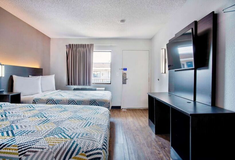 חדר סטנדרט שתי מיטות זוגיות, Motel 6 Salem, Or