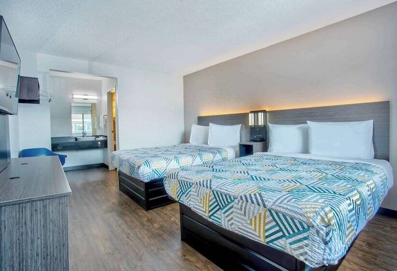 Номер Стандарт 2 Двуспальные Кровати, Motel 6 Salem, Or
