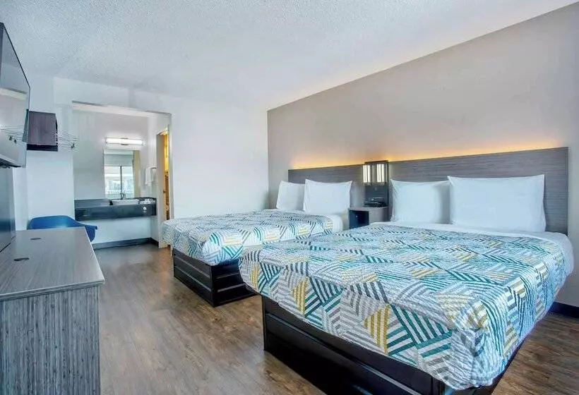 اتاق استاندارد با 2 تخت دوبل, Motel 6 Salem, Or