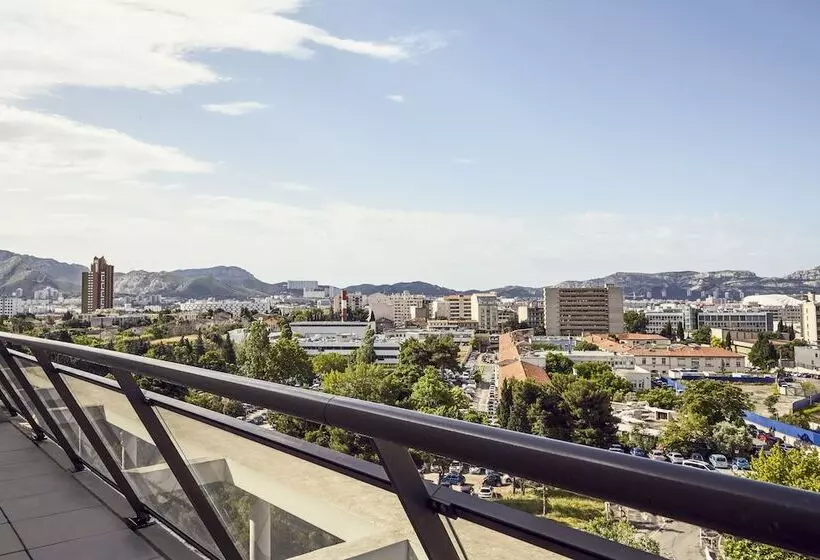 Huoneisto 1 Makuuhuone Parveke, Aparthotel Adagio Marseille Timone
