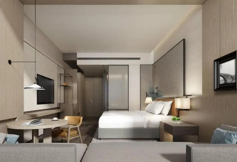 キングサイズベッドのデラックスルーム, Courtyard By Marriott Luoyang