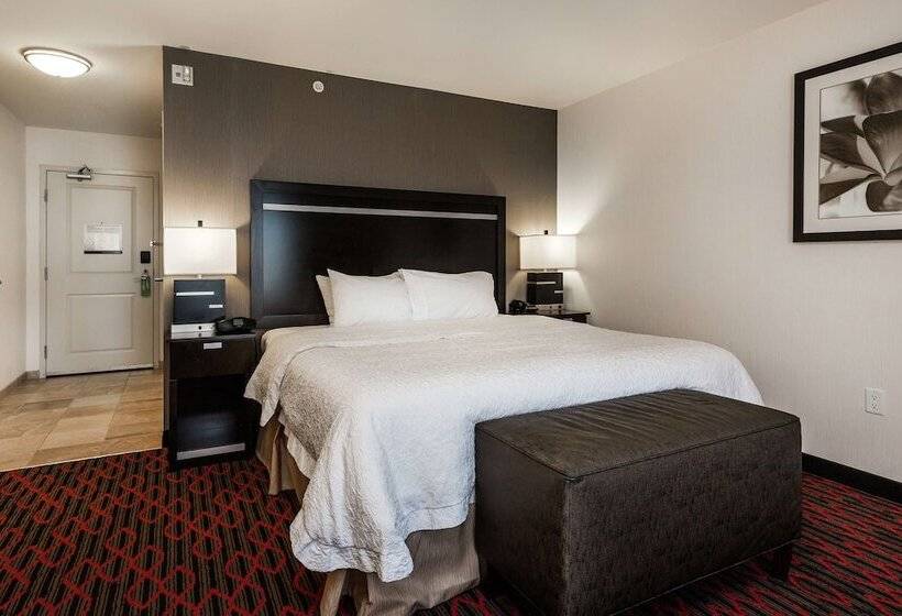 キングサイズベッドのスタンダードルーム, Hampton Inn & Suites By Hilton Lethbridge