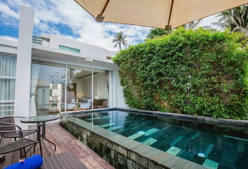 ツーベッドルーム　ヴィラ, Kc Beach Hotel Samui