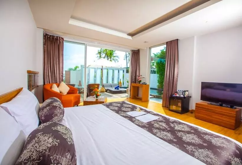 ツーベッドルーム　ヴィラ, Kc Beach Hotel Samui