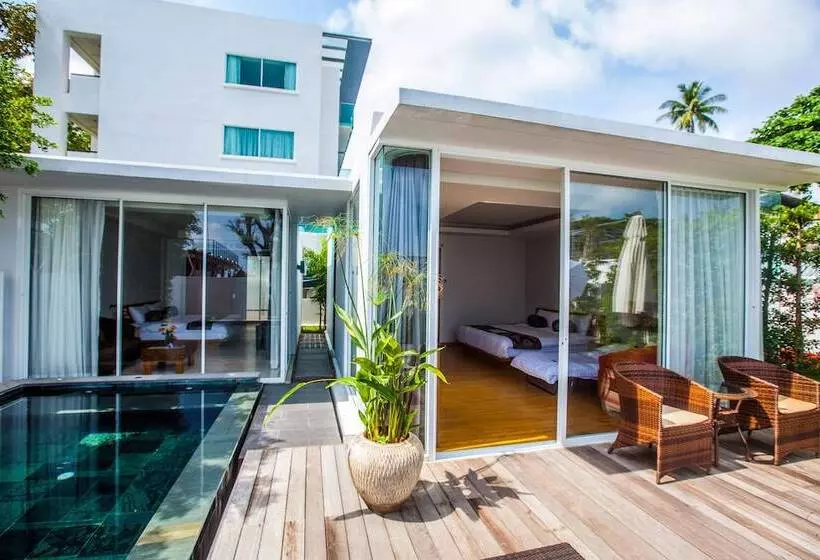ツーベッドルーム　ヴィラ, Kc Beach Hotel Samui