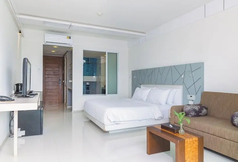 オーシャンビュースタンダードルームバルコニー付き, Kc Beach Hotel Samui