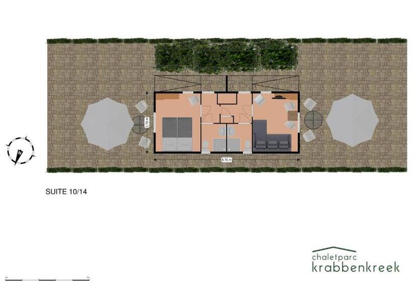 Люкс, Chaletparc Krabbenkreek Zeeland   Hotel Rooms Terra Mare