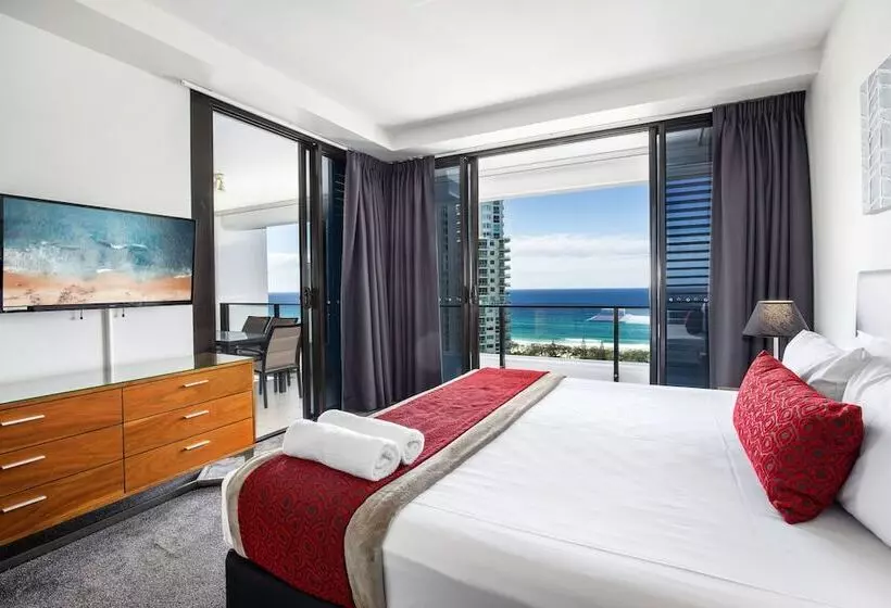 آپارتمان 3 خوابه با چشم‌انداز دریا, Ultra Broadbeach