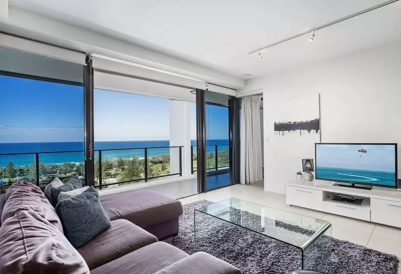 آپارتمان 2 خوابه با چشم‌انداز دریا, Ultra Broadbeach