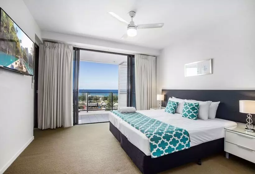 آپارتمان 2 خوابه با چشم‌انداز دریا, Ultra Broadbeach