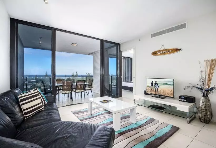 آپارتمان 1 خوابه با چشم‌انداز باغ, Ultra Broadbeach
