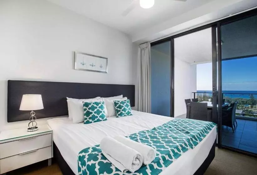 آپارتمان 2 خوابه با چشم‌انداز دریا, Ultra Broadbeach