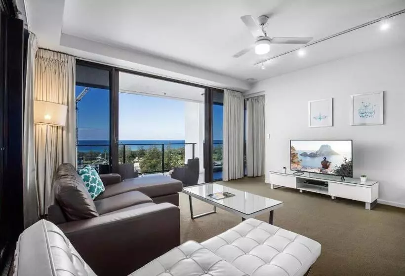 آپارتمان 2 خوابه با چشم‌انداز دریا, Ultra Broadbeach