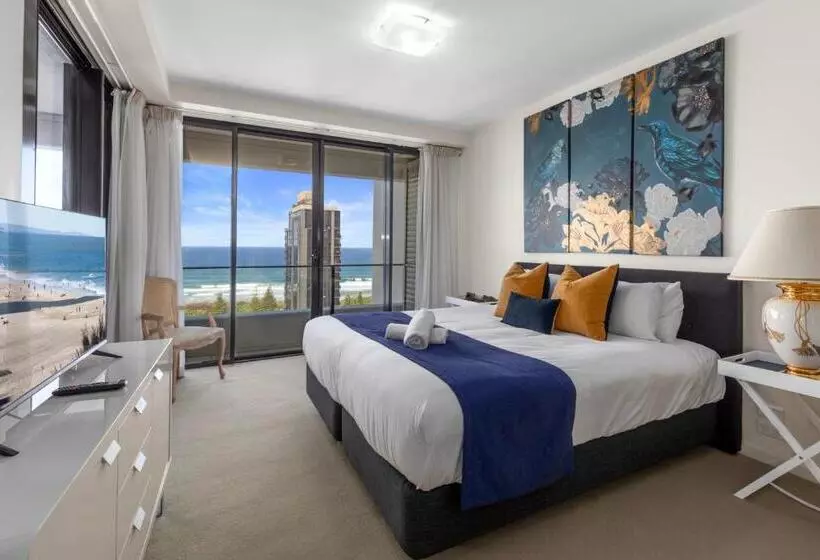 آپارتمان 3 خوابه با چشم‌انداز دریا, Ultra Broadbeach