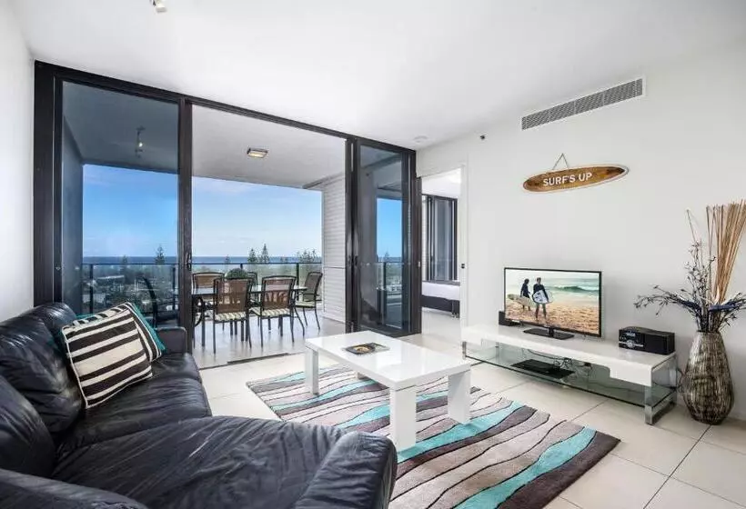 آپارتمان 1 خوابه با چشم‌انداز باغ, Ultra Broadbeach