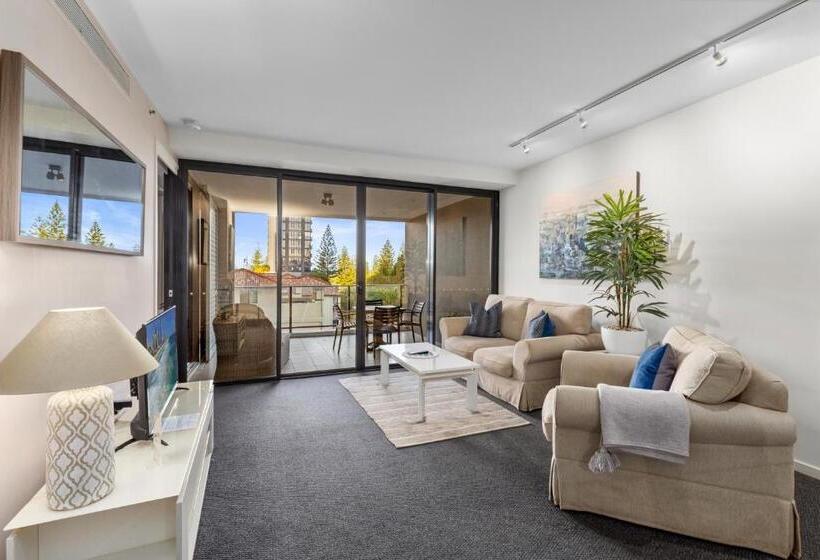 庭の見える1ベッドルームアパートメント, Ultra Broadbeach