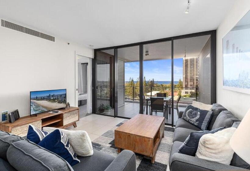 庭の見える1ベッドルームアパートメント, Ultra Broadbeach