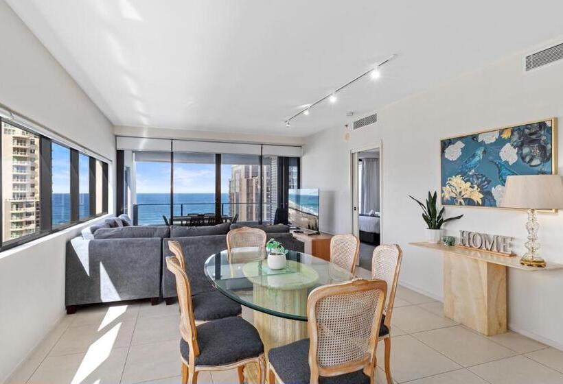 海の見える3ベッドルームアパートメント, Ultra Broadbeach