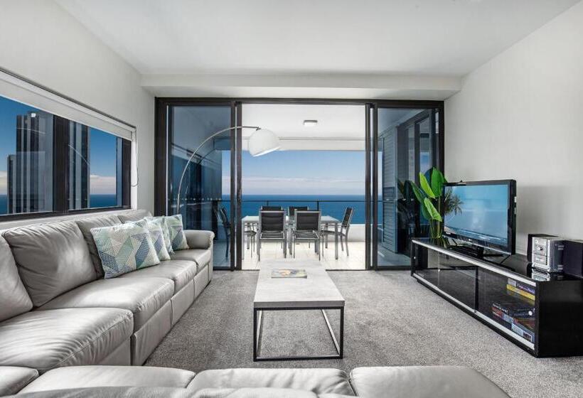 海の見える3ベッドルームアパートメント, Ultra Broadbeach