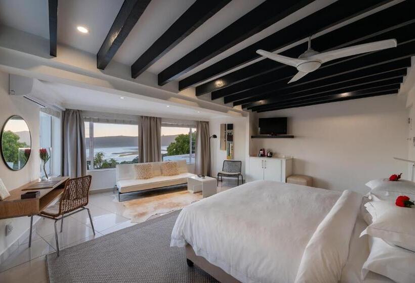 اتاق لوکس با چشم‌انداز دریا, Villa Afrikana Guest Suites By Knysna Paradise Collection