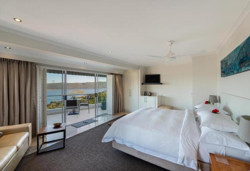 اتاق لوکس با بالکن و چشم‌انداز دریا, Villa Afrikana Guest Suites By Knysna Paradise Collection