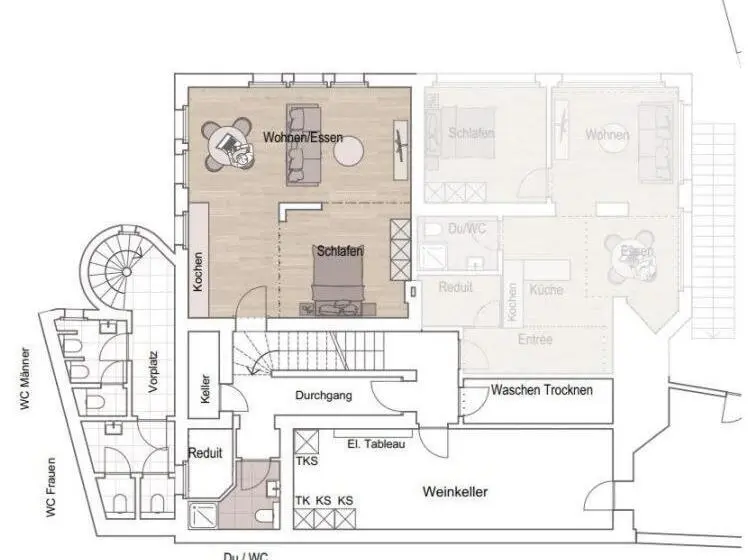 1ベッドルームアパートメント, Welcome Apartments Spiez