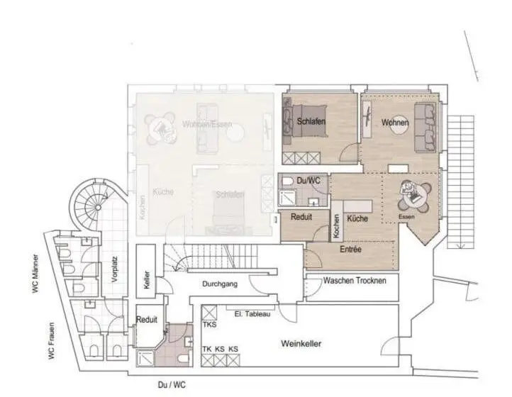 1ベッドルームアパートメント, Welcome Apartments Spiez