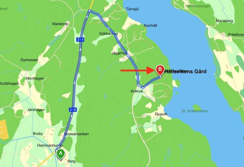 منزل غرفة نوم واحدة, Bergs Gård & Hållsvikens Gård