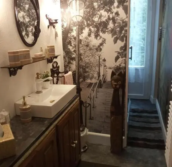 テラス付きスタンダードルーム, Chambre Bounty Cuisine Privée, Lit Queen Size, Terrasse, Garage