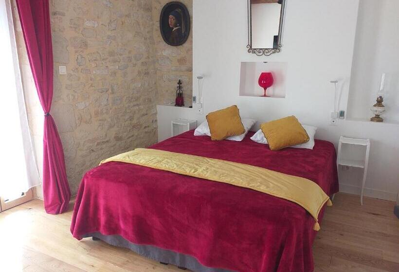 בית, חדר שינה 1, Le Sourire Du Troubadour   8 Chambres   Baignade à 300 M   Salle De Jeux   Poêle à Bois