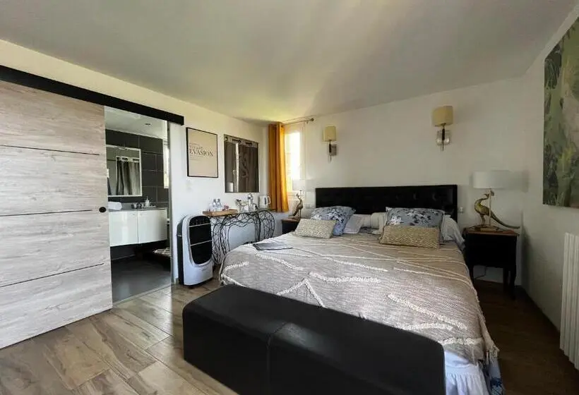 キングサイズベッドのスタンダードルーム, Villa Les Hauts Vallons