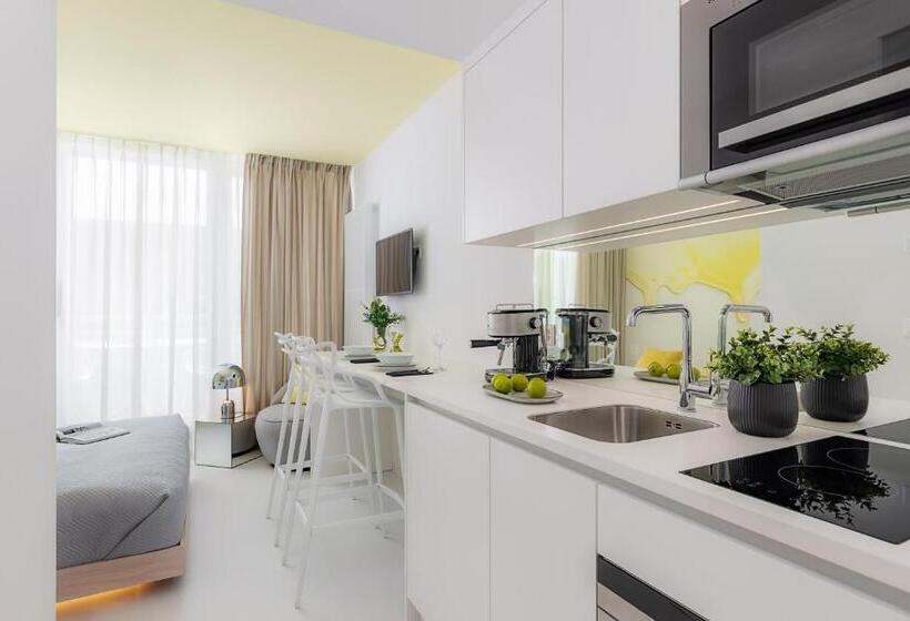 带露台的标准工作室, Visionapartments Basel Nauenstrasse Contactless Check In