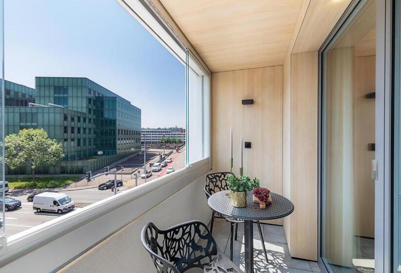 带露台的标准工作室, Visionapartments Basel Nauenstrasse Contactless Check In